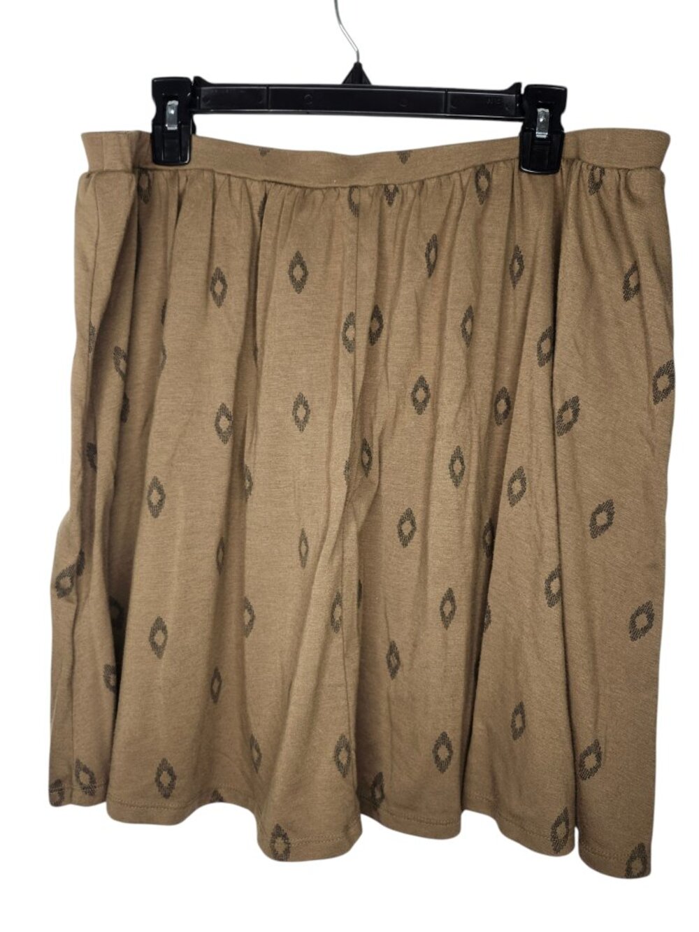 Old Navy Olive Green Diamond Print Soft Pull On Skirt Size XL - Picture 2 of 4